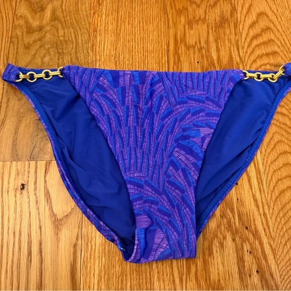 ViX Swimwear Paula Hermanny sz Large Leslie Allie Bikini Bottom blue and purple - Picture 14 of 14